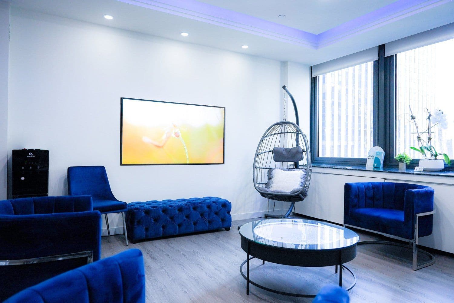 Patient lounge at the Madison Avenue practice